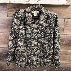 Appleseed Petite  Ladies Dress Jacket Blazer , Size 18P, Black and White